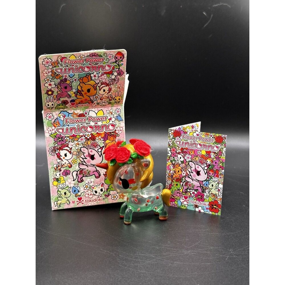 TokiDoki Unicorno Flower Power Series 1 Rosa Unicorn With Box And Insert READ‎